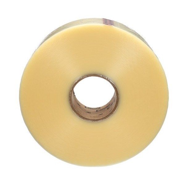 3M Scotch Box Sealing Tape, Hot Melt Adhesive, 1.9 mils, 72 mm (3") x 914 m (2998')