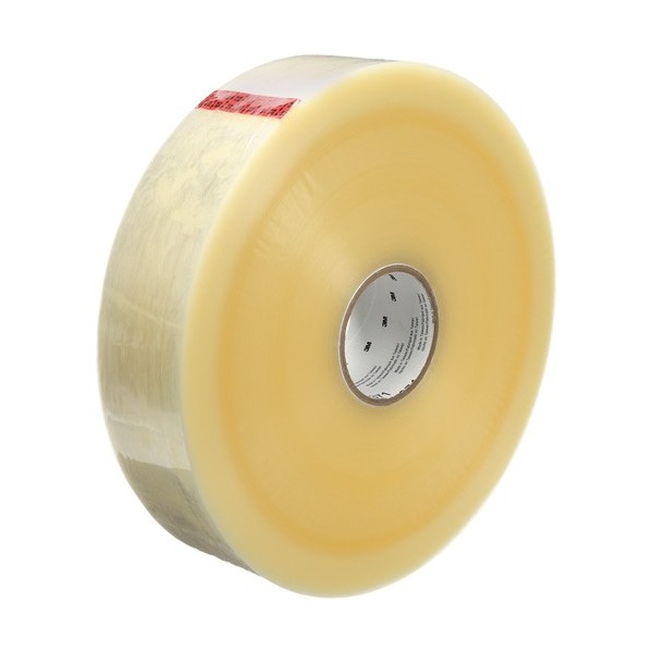 3M Scotch Box Sealing Tape, Hot Melt Adhesive, 1.9 mils, 48 mm (2") x 914 m (2998')