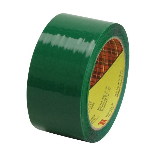 3M Scotch Box Sealing Tape, Hot Melt Adhesive, 2.5 mils, 48 mm (2") x 50 m (164')