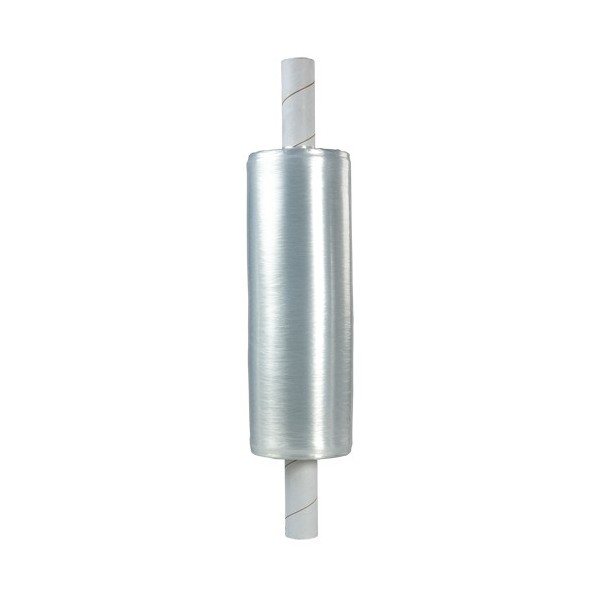 Sigma Extended Core Hand Stretch Wrap, 120 Gauge (30 micrometers), 20" x 700', Clear / Roll