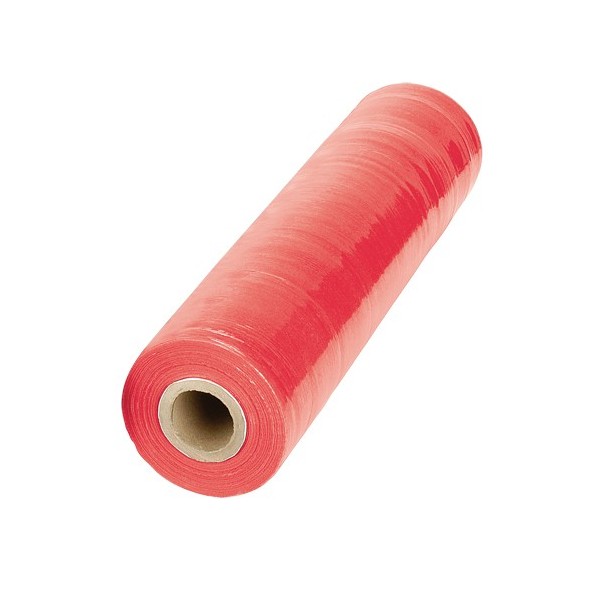 GW Stretch Wrap, 80 Gauge (20.3 micrometers), 18" x 1000', Red / Roll
