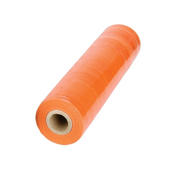 GW Stretch Wrap, 80 Gauge (20.3 micrometers), 18" x 1000', Orange / Roll