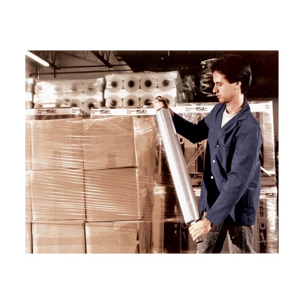GW Hand Stretch Wrap, 80 Gauge (20.3 micrometers), 15" x 1000' / Roll